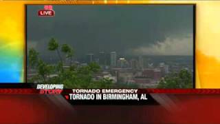 The Weather Channel Coverage of the Birmingham AL Tornado [upl. by Arodaeht]