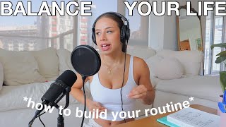 HOW TO BUILD A ROUTINE amp STAY CONSISTENT  staying productive while balancing a fun life [upl. by Lavoie227]