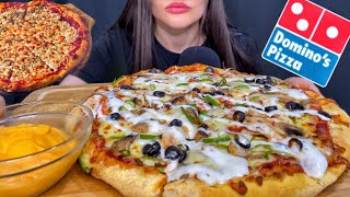 ASMR DOMINO’S CHEESE BURST PIZZA MUKBANG No Talking EATING SOUNDS [upl. by Ebberta469]