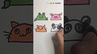 Funny drawing with semicircle drawing easydrawing art howtodraw reels shorts drawingtutorial [upl. by Costa]