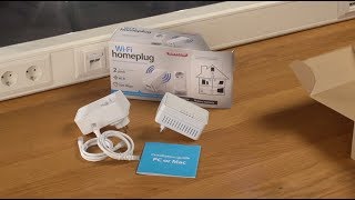 Unboxing e installazione di Sitecom LN555 WiFi Homeplug Dualpack  ITALIANO [upl. by Slack]