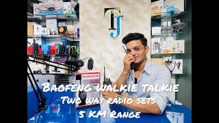 Baofeng WalkieTalkie Radio Set  Unboxing  TJmartpk [upl. by Nonarb33]