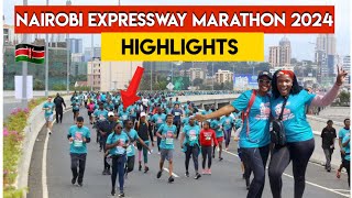 Highlights of NAIROBI CITY MARATHON 2024 [upl. by Nipsirc]