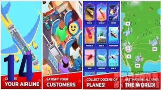 ✈️ Idle Airplane Inc Tycoon  Gathering Resources  Ranking up new event Part 14  Airport Tycoon [upl. by Nomled]