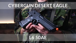 Cybergun Desert Eagle L6 50AE  Fox Airsoft [upl. by Hanoy]