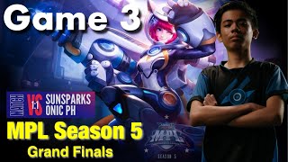 Sunspark vs Onic PH Game 5 Finals MPL PH Season 4 2019 [upl. by Merriott603]