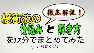 【化学】緩衝液の仕組みと解き方を17分で学ぶ動画 [upl. by Nissensohn121]