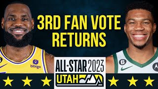 OFFICIAL NBA AllStar 2023 Voting Results  TEAM LEBRON vs TEAM GIANNIS [upl. by Airetak421]