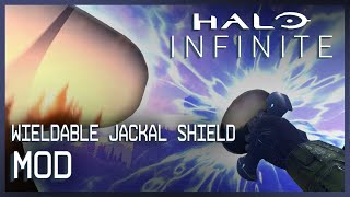 Holding the JACKAL SHIELD  Halo Infinite Mods [upl. by Mayda]