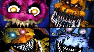 ALL JUMPSCARES Five Nights At Freddys 1 2 3 4 FNAF FNAF 2 FNAF 3 FNAF 4 FNAF Jumpscares [upl. by Berkly]