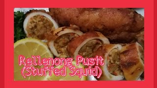 Rellenong Pusit Recipe Stuffed Squid [upl. by Avner749]