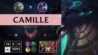 Camille Top vs Vayne  KR Grandmaster Patch 1412 [upl. by Nylodam]