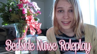 BINAURAL ASMR Bedside Nurse Roleplay softly spoken paper sounds etc [upl. by Nwahsd]