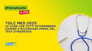 TOLC MED 2023 tutte le info da conoscere e i consigli da seguire per affrontarlo al meglio [upl. by Luann]