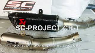 Updated 2024  Aprilia Tuono V4 1100 exhaust sound clips  Akrapovic vs SC Project [upl. by Maxey]