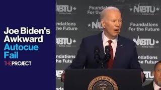 Joe Bidens Embarrassing Teleprompter Fail [upl. by Yeliw326]