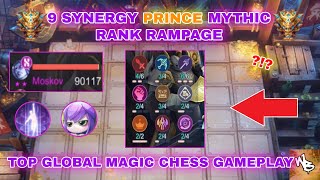 9 SYNERGY PRINCE TAKEOVER FT RYA SKILL 1  TOP MAGIC CHESS SYNERGY  Mobile Legends Bang Bang [upl. by Vastah78]