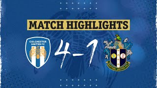 Highlights  Colchester United 41 Sutton United [upl. by Ilamad401]