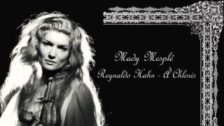 À Chloris  Reynaldo Hahn Mady Mesplé [upl. by Shanie]