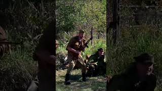 How Soviet soldiers powerful attack German army WW2 reenacting [upl. by Eloken796]