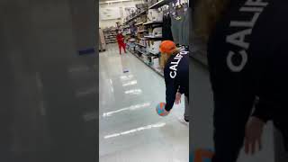 KICKBALL IN WALMART PART 2 shorts [upl. by Eurd]