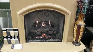 Real Fyre G10 Vent Free Gas Burner With Frontier Oak Gas Logs [upl. by Schaffel965]