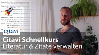 Literaturverwaltung mit CITAVI Schnellkurs in 35min – Tutorial für wissenschaftliche Arbeiten [upl. by Meehaf]