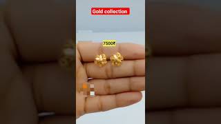 Beautiful gold earrings top collection 👌 shortvideo [upl. by Dupaix674]