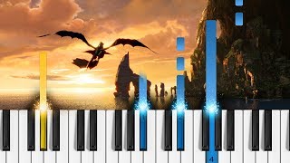 Romantic Flight  How to Train Your Dragon  Main Theme  Piano Tutorial amp Sheets [upl. by Nnahsal212]