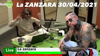 Il grande ritorno di ER BRASILIANO in diretta dopo aver contratto il COVID  LA ZANZARA 30042021 [upl. by Adriene]