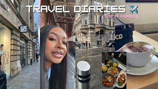 TRAVEL DIARIES 🇬🇧  exploring Manchester a cold summer quick trip to Scotland amp more Travel Vlog [upl. by Arak]