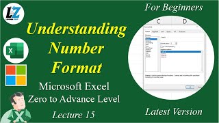 15 MS Excel for Beginners  Number Format  Learner Zero excel learning exceltips teacher [upl. by Attennod]