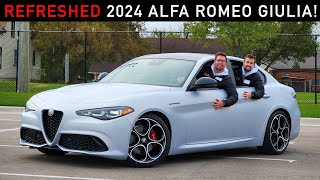 2024 Alfa Romeo Giulia Competizione  Refreshed Italian BMW Killer [upl. by Aihsenrad]