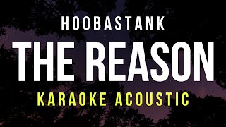 The Reason  Hoobastank Karaoke Acoustic HQ Audio [upl. by Eenahs883]