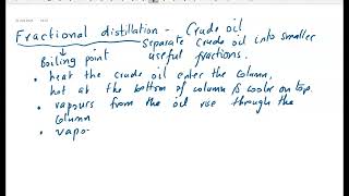 GCSE Fractional distillation column 6 marker [upl. by Annai]