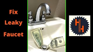 💦 FIX A LEAKY FAUCET In 53 seconds [upl. by Orth855]