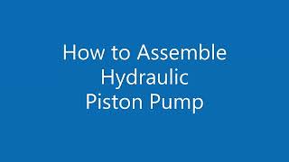 How To Assemble Piston Pump Yuken [upl. by Vigor215]