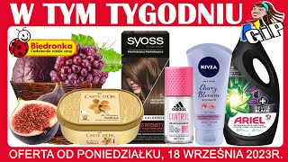 BIEDRONKA  Gazetka od Poniedziałku 18092023  Niecodzienne Ceny [upl. by Willms593]