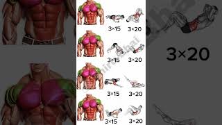 ABS AND CHEST TRICEPS EXERCISE abs chest tricepsworkout [upl. by Lashonde54]