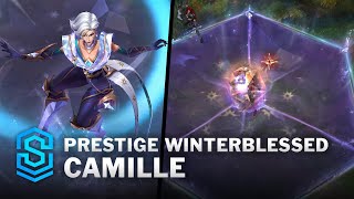 Prestige Winterblessed Camille Skin Spotlight  PreRelease  PBE Preview  League of Legends [upl. by Limemann]