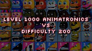 Level 1000 Animatronics Vs Difficulty 200 [upl. by Werdma190]