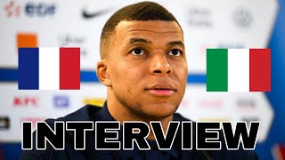 Conférence de presse de Kylian Mbappé avant France vs Italie Ligue des Nations [upl. by Belldame]