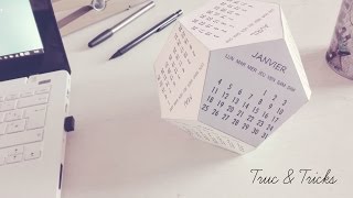 DIY déco  Calendrier 2016 [upl. by Nah]