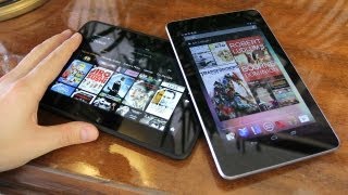 Nexus 7 vs Kindle Fire HD [upl. by Eiddam]