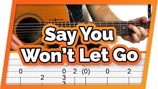 Say You Wont Let Go Guitar Tutorial James Arthur Easy Chords Guitar Lesson [upl. by Nyleda]