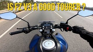 Yamaha FZ V3 Touring Review  Can you tour on this [upl. by Kolivas853]