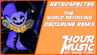 DELTARUNE  THE WORLD REVOLVING Remix Jevils Theme 1 HOUR LOOP [upl. by Droffats316]