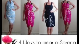 4 ways to wear a Sarong [upl. by Bamby]