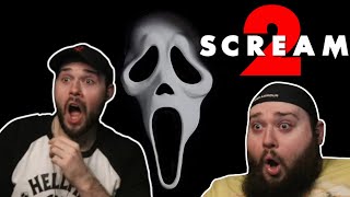 SCREAM 2 1997 TWIN BROTHERS FIRST TIME WATCHING MOVIE REACTION [upl. by Ellehctim]