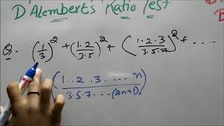 DAlemberts Ratio Test  convergent and Divergent Series [upl. by Nurav]